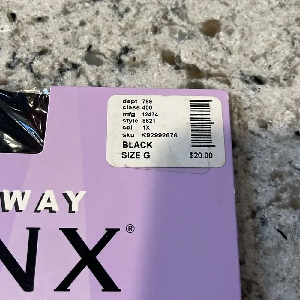 SPANX All the Way Tummy to Toes Full Length Hose Black Medium Control size G